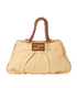 Mia Shoulder Bag, £295, Handbags, Brown/Yellow, Leather/Straw, Front view